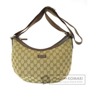 Gucci GG Canvas Half Moon shoulder bag monogram brown